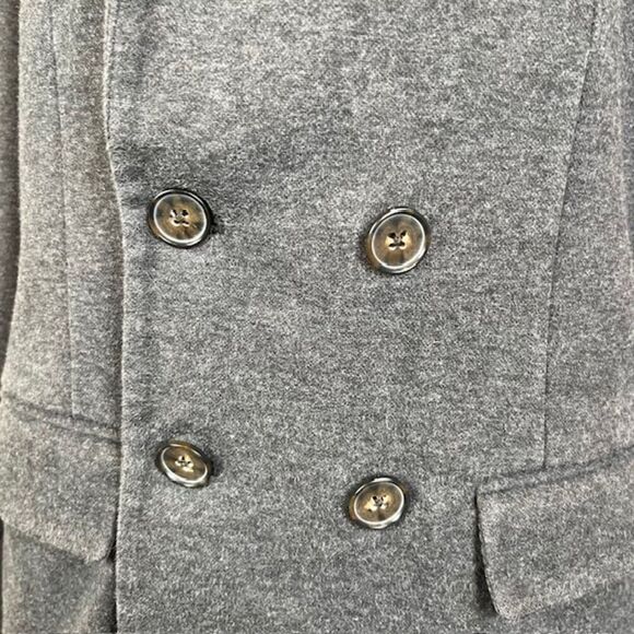 POLO Ralph Lauren Charcoal Work Blazer Double Breasted Cotton Blend Size 6 - Picture 4 of 16